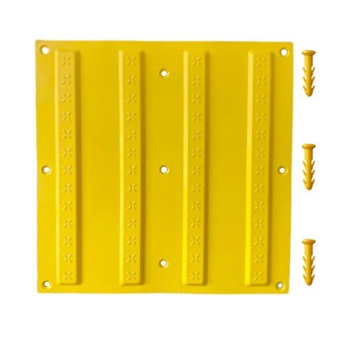 30x30 cm Sarı Termoplastik Poliüretan (TPU) Kılavuz Yüzey (Ekonomik) + 5 Adet Kama Vida