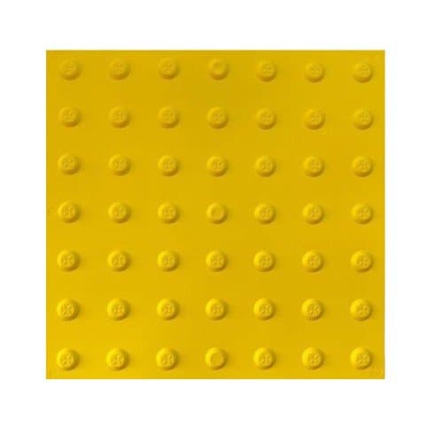 40x40 cm Sarı Termoplastik Poliüretan (TPU) Uyarıcı Yüzey (Ekonomik)
