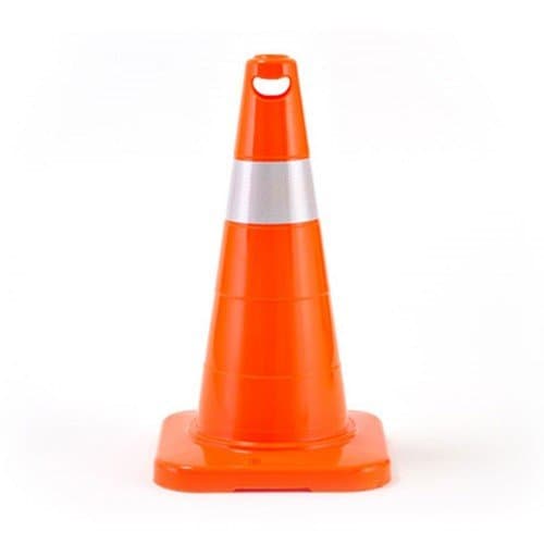 50 cm Kırılmaz Trafik Konisi (Tek Reflektifli)