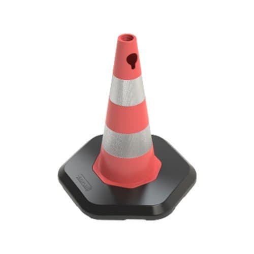 500mm Pvc Trafik Konisi- Pvc Ağırlıklı - Çift Reflektifli