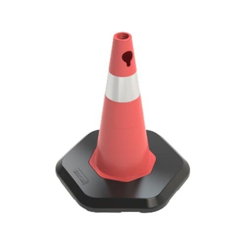 500mm Pvc Trafik Konisi - Pvc Ağırlıklı - Tek Reflektifli