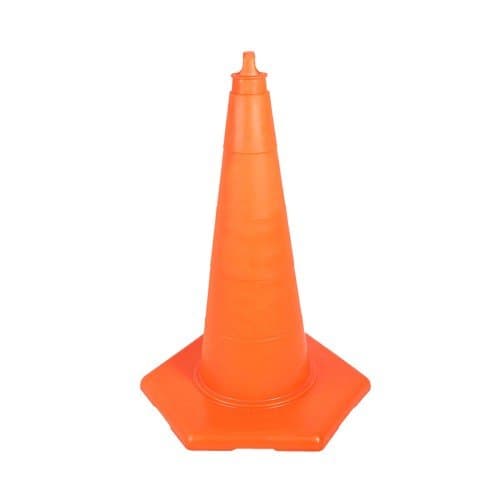 52 cm Kırılmaz Trafik Konisi 0,9 Kg (Reflektifsiz)