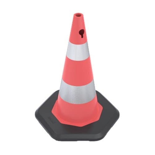 700mm Pvc Trafik Konisi - Pvc Ağırlıklı - Çift Reflektifli