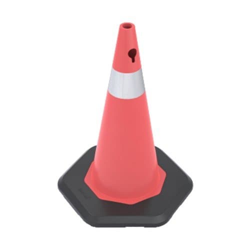700mm Pvc Trafik Konisi - Pvc Ağırlıklı - Tek Reflektifli