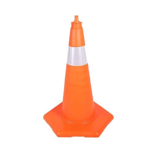 75 cm Kırılmaz Trafik Konisi 1,5 Kg (Tek Reflektifli)