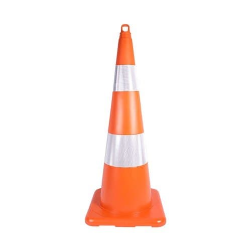 90 cm Kırılmaz Trafik Konisi   (ÇİFT REFLEKTİFLİ)