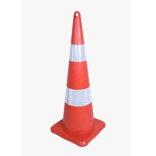 90 cm Kırılmaz Trafik Konisi (Ekonomik)