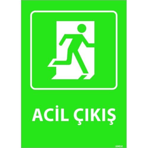 Acil Çıkış Levhası 25x35 cm