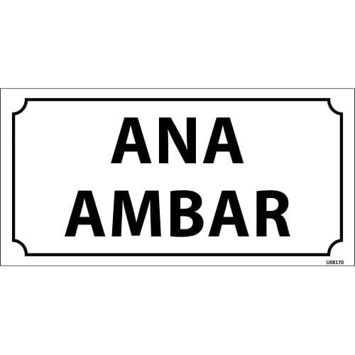 Ana Ambar Levhası 12x24 cm