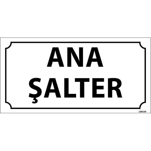 Ana Şalter Levhası 12x24 cm