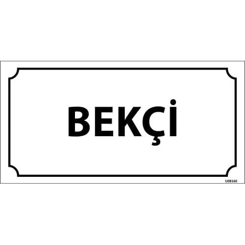 Bekçi Levhası 12x24 cm