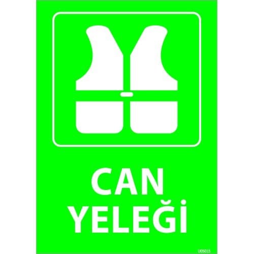 Can Yeleği Levhası 25x35 cm