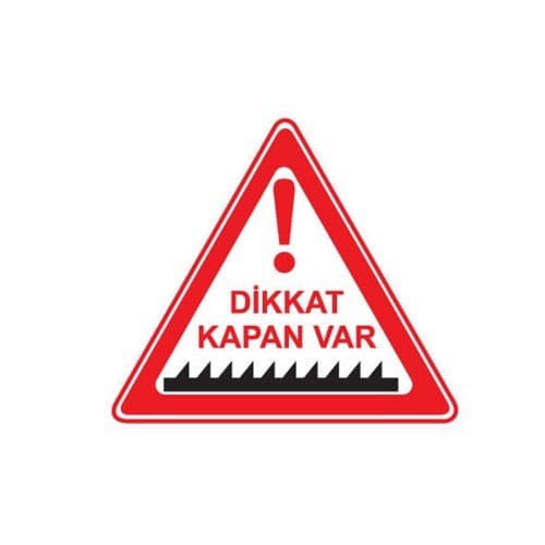 Dikkat Kapan Var Galvaniz Sac Trafik Levhası