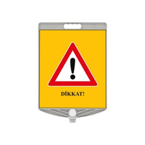 Dikkat Uyarı Tabelası 340X400mm Ppc Uyarı Levhası