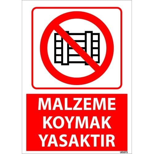 Düğüm Atmak Yasaktır Uyarı Levhası 25x35 cm