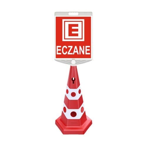 Eczane Park Dubası (Kedi Gözlü Koni + Baskılı Dikdörtgen Tabela)