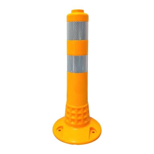 Esnek Şerit Ayırıcı Delinatör Soketli TPE (Sarı 45 Cm)