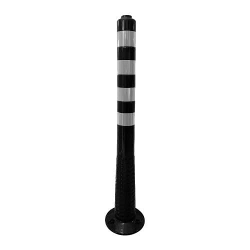 Esnek Şerit Ayırıcı Siyah Delinatör 100 cm TPE (Soketli)