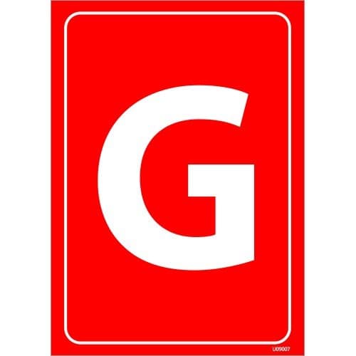 G Levhası 25x35 cm