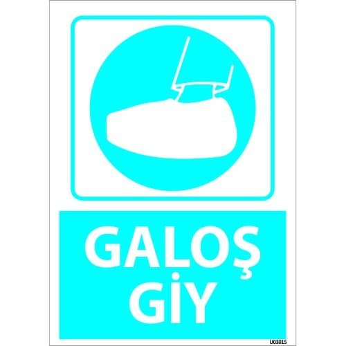 Galoş Giy Levhası 25x35 cm