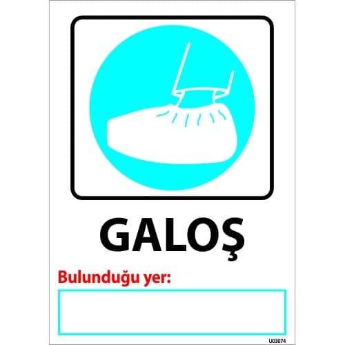 Galoş Levhası 25x35 cm