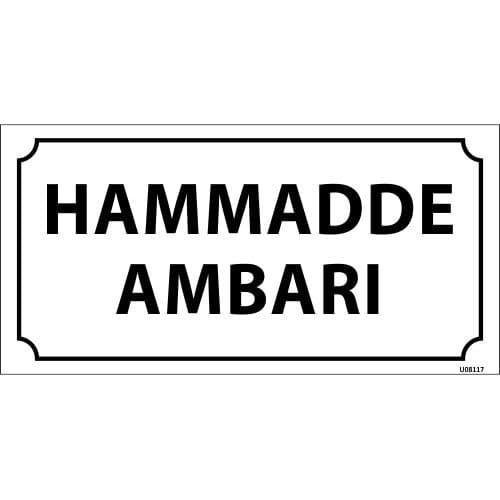 Hammadde Ambarı Levhası 12x24 cm
