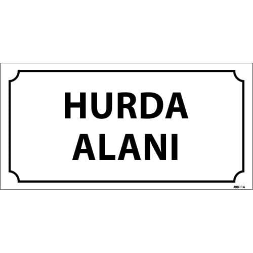 Hurda Alanı Levhası 12x24 cm