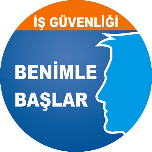 İş Güvenliği Benimle Başlar Levhası 25x35 cm