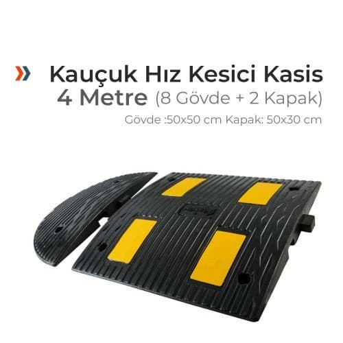 Kauçuk Hız Kesici Kasis Seti 50x50 cm (4 metre)