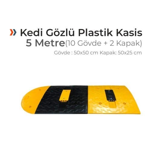 Kedi Gözlü Plastik Kasis Seti (5 Metre)