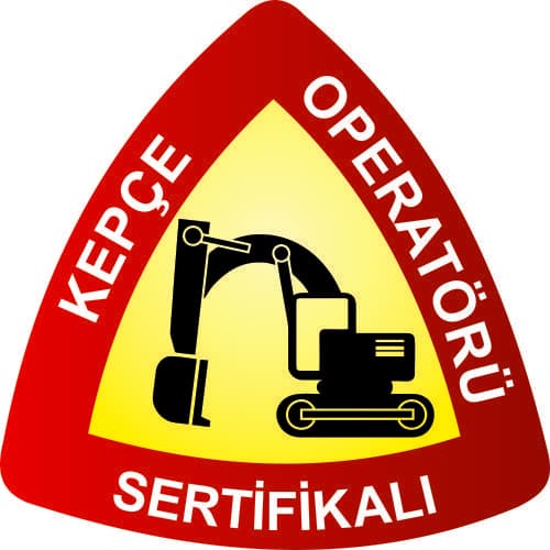 Kepçe Operatörü Sertifikalı Levhası 25x35 cm