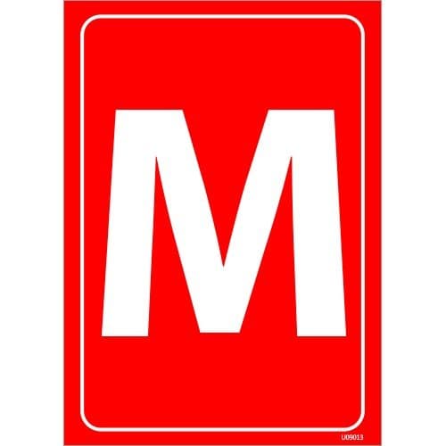 M Levhası 25x35 cm