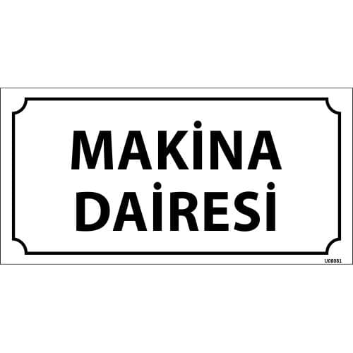 Makine Dairesi Levhası 12x24 cm