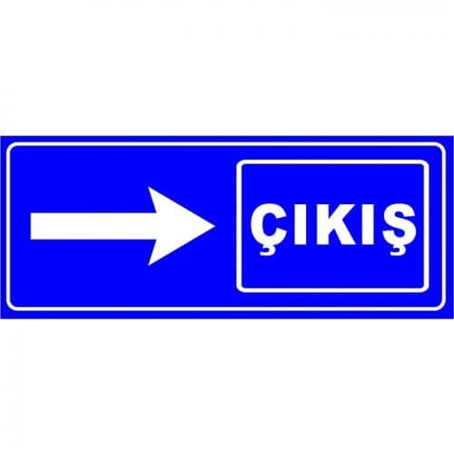 Otopark Yönlendirme Çıkış Levhası (Sağ)