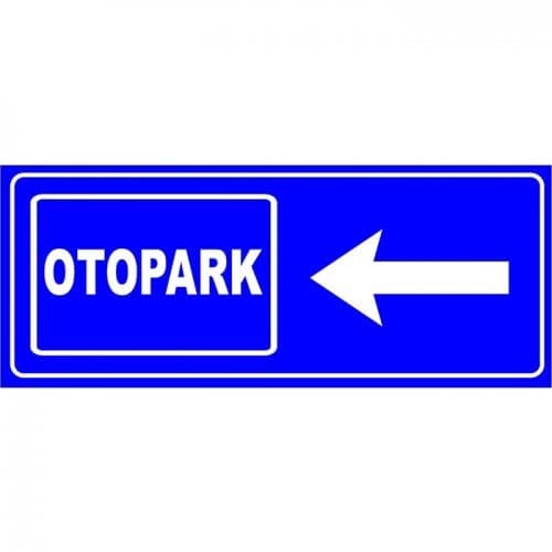 Otopark Yönlendirme Levhası (Sol)