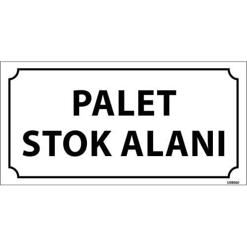 Palet Stok Alanı Levhası 12x24 cm