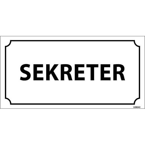 Sekreter Levhası 12x24 cm