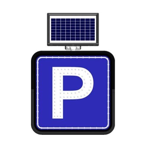 Solar Flaşörlü Ledli Trafik Levhasi (60X60Cm) Park Yeri