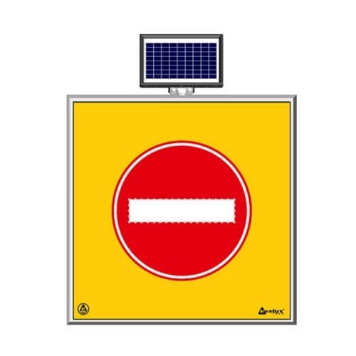 Solar Ledli Yol Bakim Levhasi (100X100Cm) Girilmez