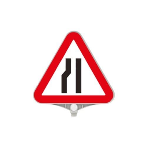 Soldan Daralan Yol Üçgen Uyarı Levha 390mm