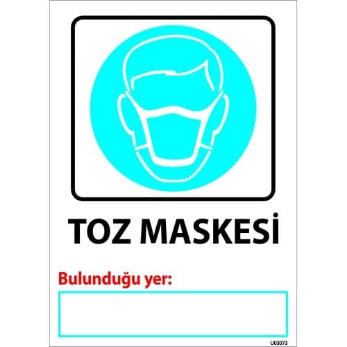 Toz Maskesi Levhası 25x35 cm