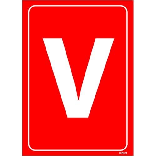 V Levhası 25x35 cm