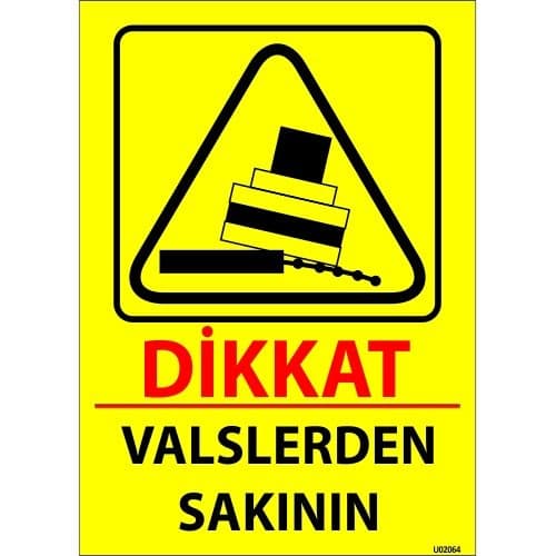Valslerden Sakının Levhası 25x35 cm