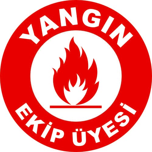 Yangın Ekip Üyesi Levhası 25x35 cm