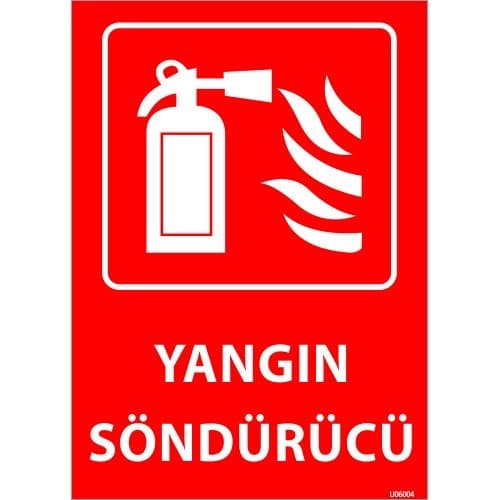 Yangın Söndürücü Levhası 25x35 cm