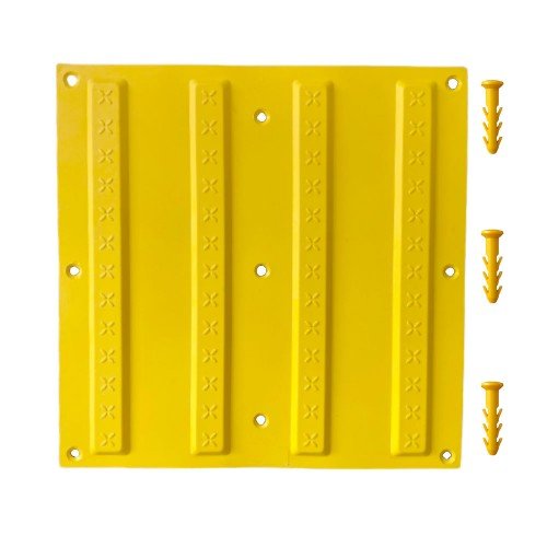 30x30 cm Sarı Termoplastik Poliüretan (TPU) Kılavuz Yüzey (Ekonomik) + 5 Adet Kama Vida