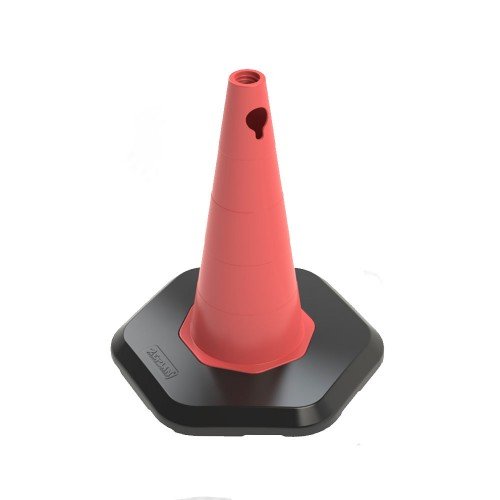 500mm Pvc Trafik Konisi - Pvc Ağırlıklı - Tek Reflektifli (Ecolight)