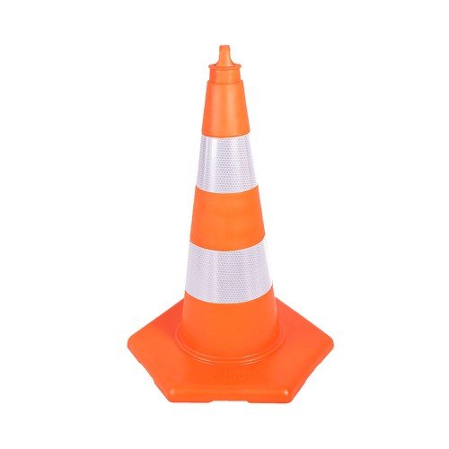75 cm Kırılmaz Trafik Konisi 2,0 Kg (Çift Reflektifli)