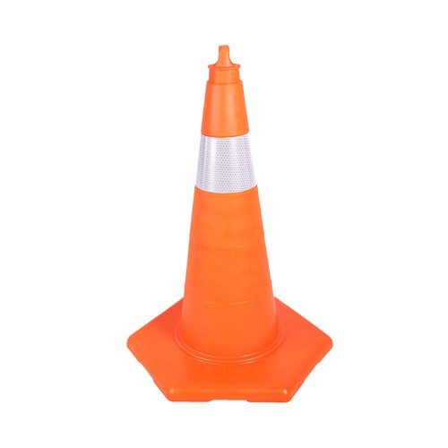 75 cm Kırılmaz Trafik Konisi 2,0 Kg (Tek Reflektifli)