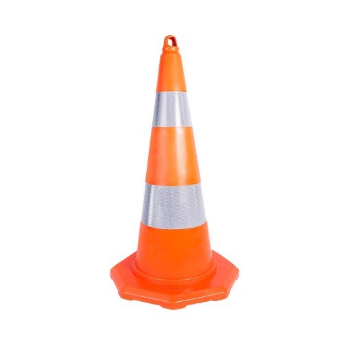 75 cm Kırılmaz Trafik Konisi 2,4 Kg (Çift Reflektifli)